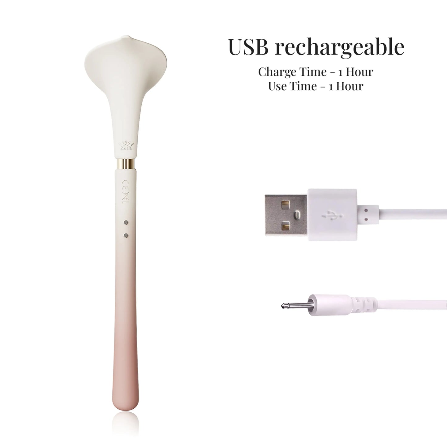 Calla | Lily-inspired double-ended vibrating massager by ZALO