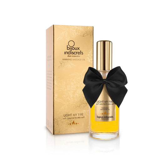 Bijoux Indiscrets Warming Massage Oil 'Caramel and sea salt'