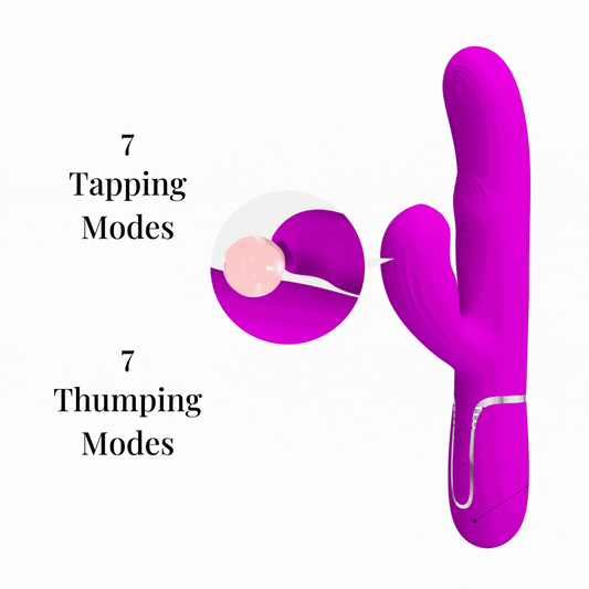 Pretty Love's Multi-Function Rabbit Vibrator with Tapping and Thumping