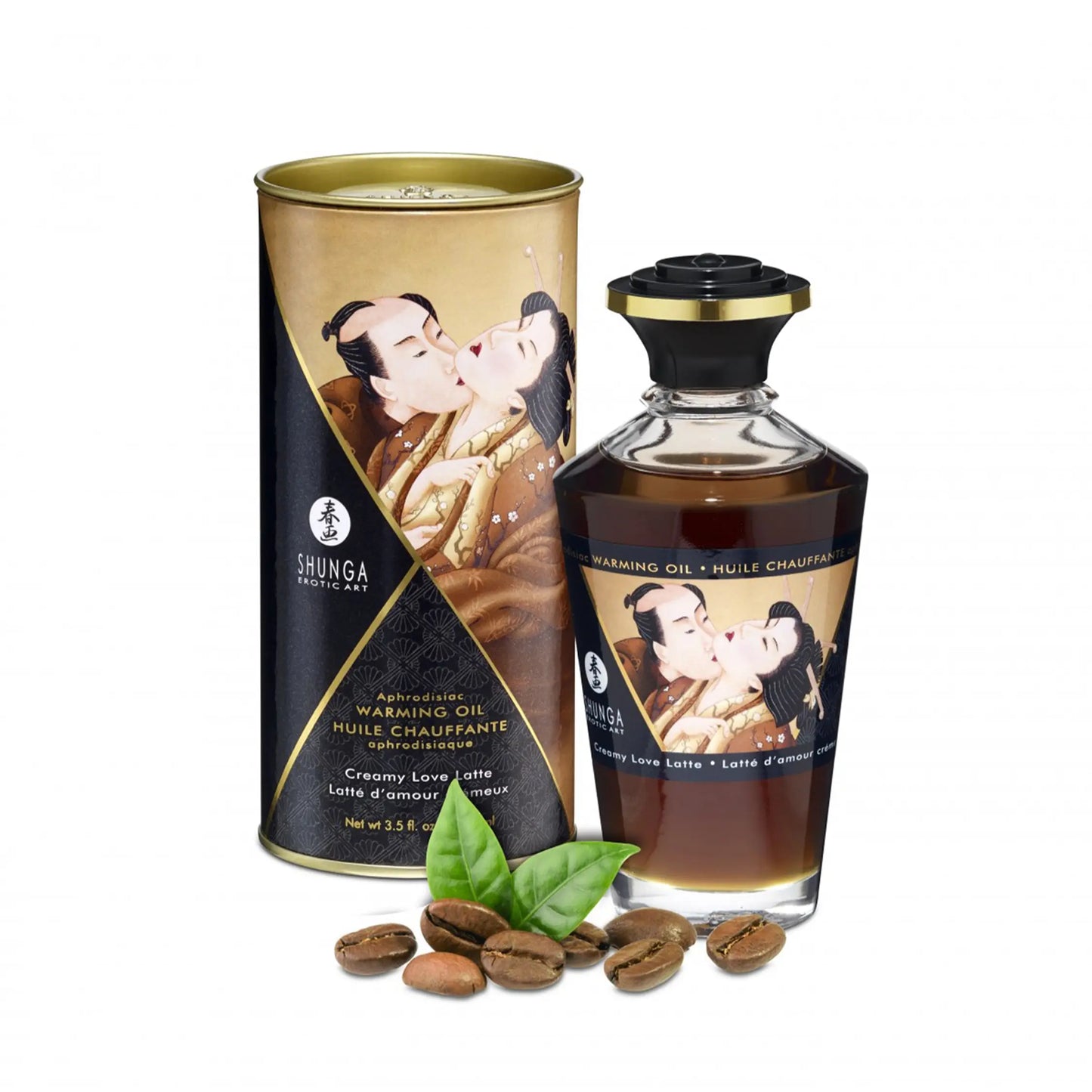 Shunga's Warming oil 'Creamy Love Latte'