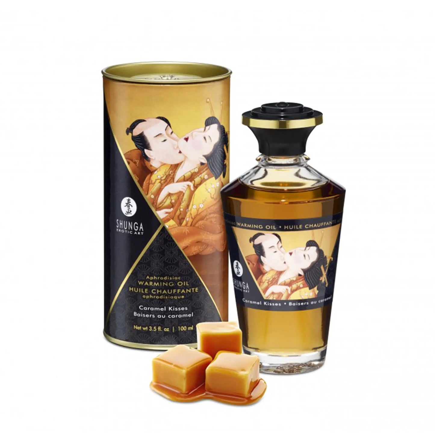Shunga's Warming oil 'Caramel Kisses'