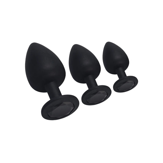 Perfect Fits Collection - Lustra’s Jewelled Silicone Butt Plug Set