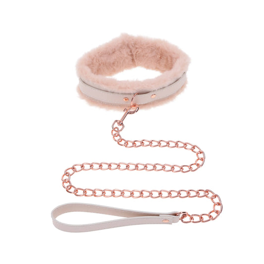 Sex & Mischief’s Peaches 'n CreaMe Fur Collar & Leash