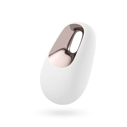 Satisfyer's White Temptation | Lay-on clitoral vibrator with metallic detail