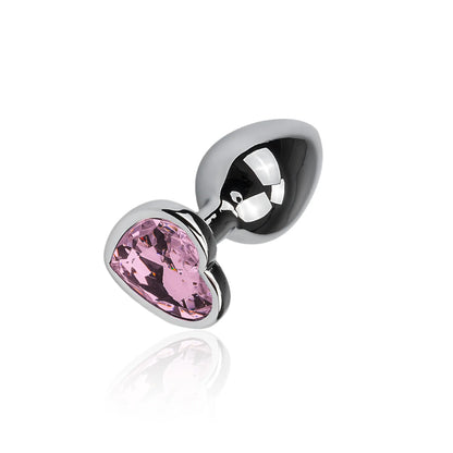 Heartbreaker - Lustra’s Jewelled Metal Heart Anal Plug (medium)