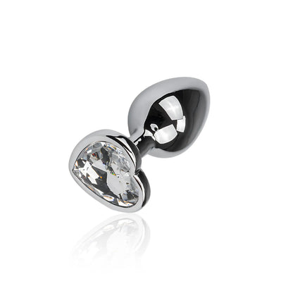 Heartbreaker - Lustra’s Jewelled Metal Heart Anal Plug (large)