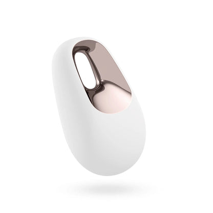 Satisfyer's White Temptation | Lay-on clitoral vibrator with metallic detail