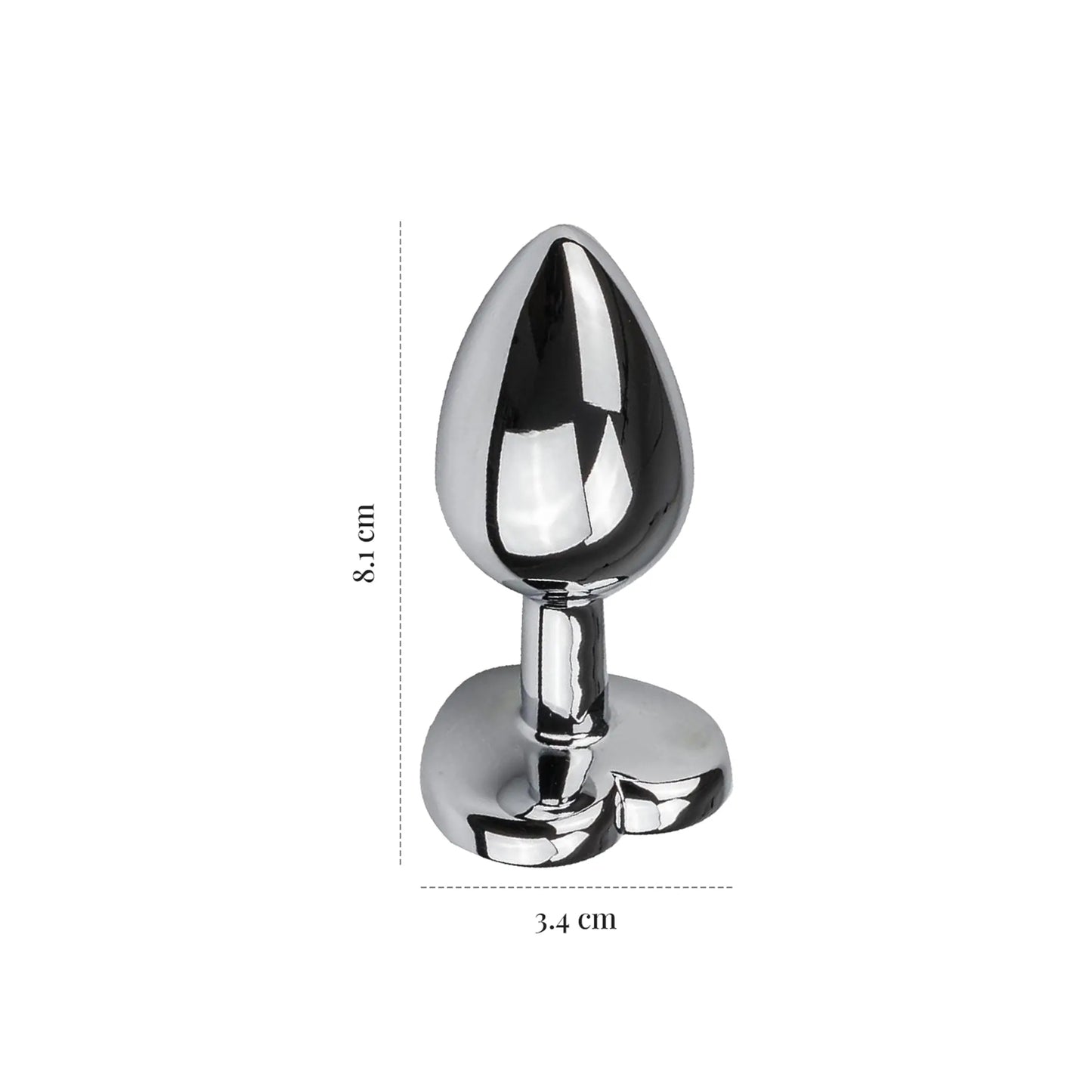 Heartbreaker - Lustra’s Jewelled Metal Heart Anal Plug (medium)