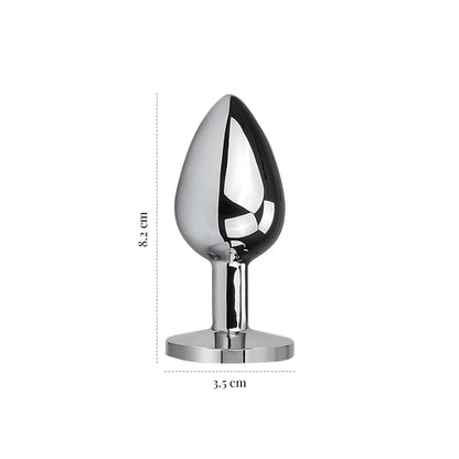 Booty Called - Jewelled Metal Anal Plug (medium)