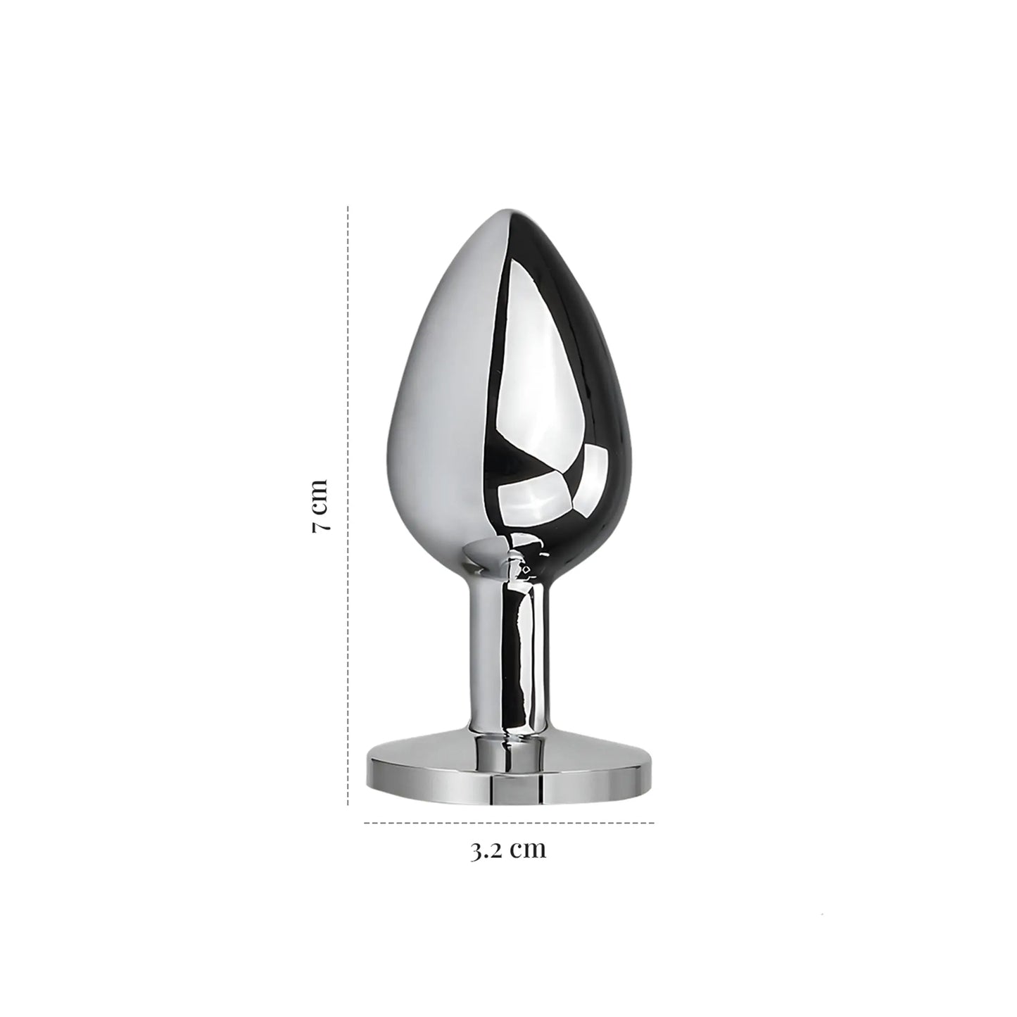 Booty Called - Jewelled Metal Anal Plug (Small)