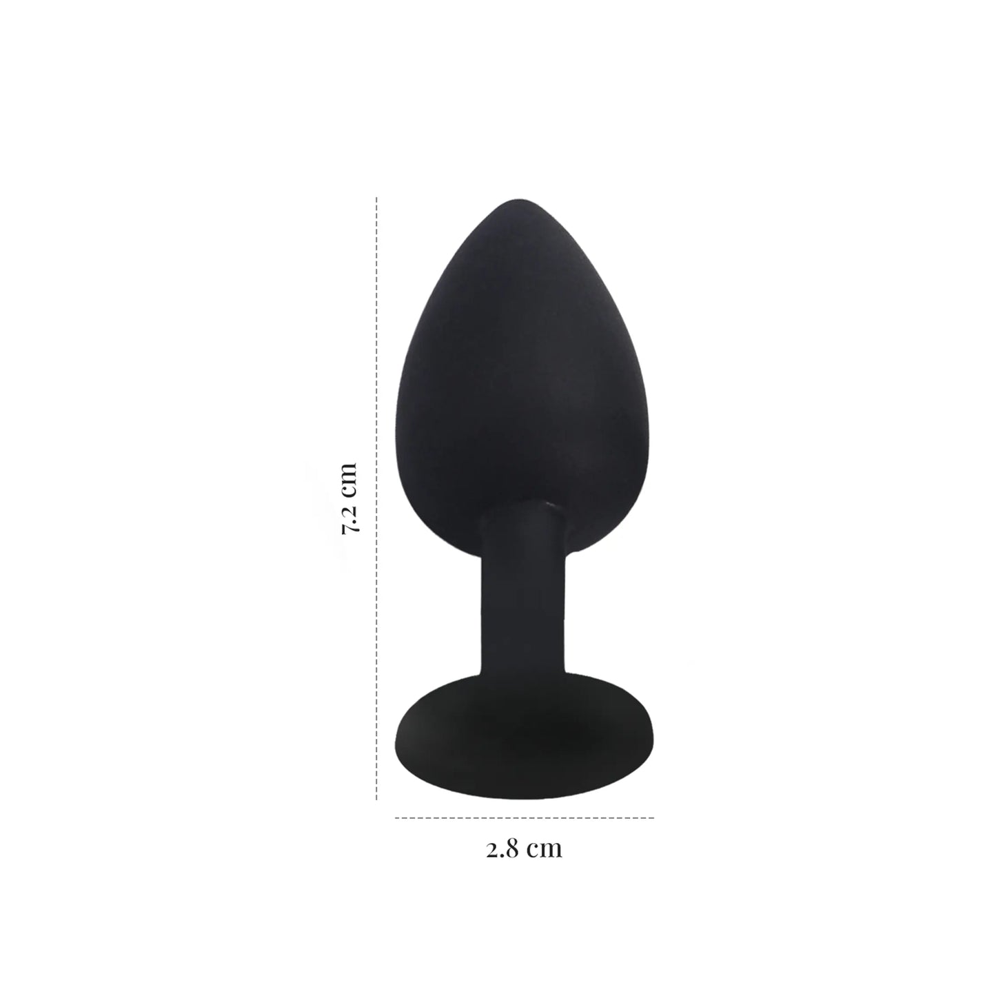 Perfect Fit - Lustra’s Jewelled Silicone Butt Plug (small)