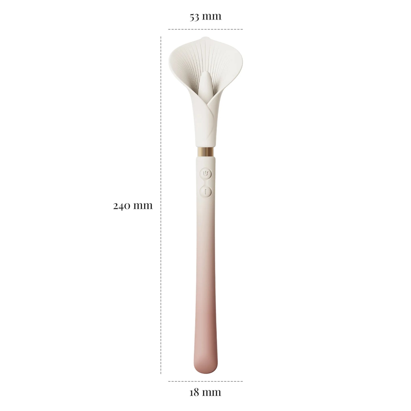 Calla | Lily-inspired double-ended vibrating massager by ZALO
