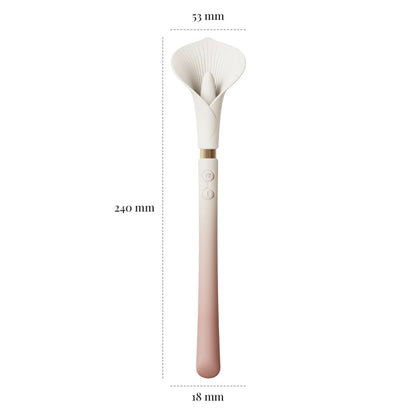 Calla | Lily-inspired double-ended vibrating massager by ZALO