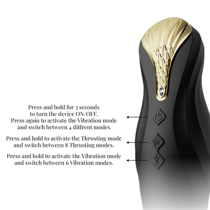 King | Powerful, thrusting Vibrator by ZALO