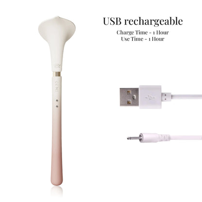 Calla | Lily-inspired double-ended vibrating massager by ZALO