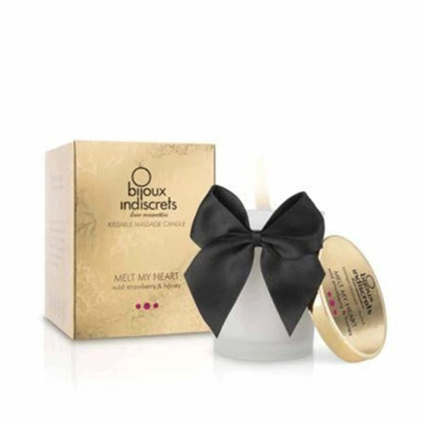 Bijoux Indiscrets Melt My Heart Kissable Massage Candle Soft Caramel and Sea Salt