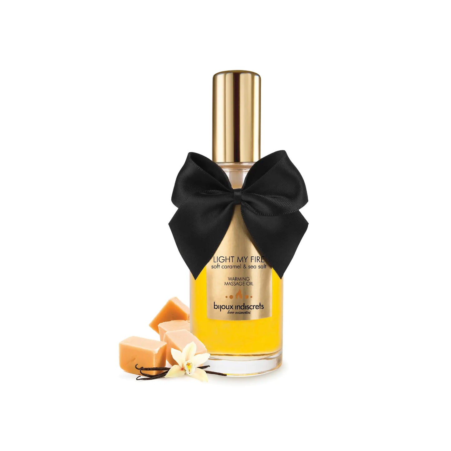 Bijoux Indiscrets Warming Massage Oil 'Caramel and sea salt'