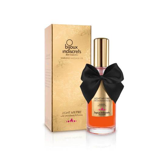 Bijoux Indiscrets Warming Massage Oil 'Strawberry and honey'