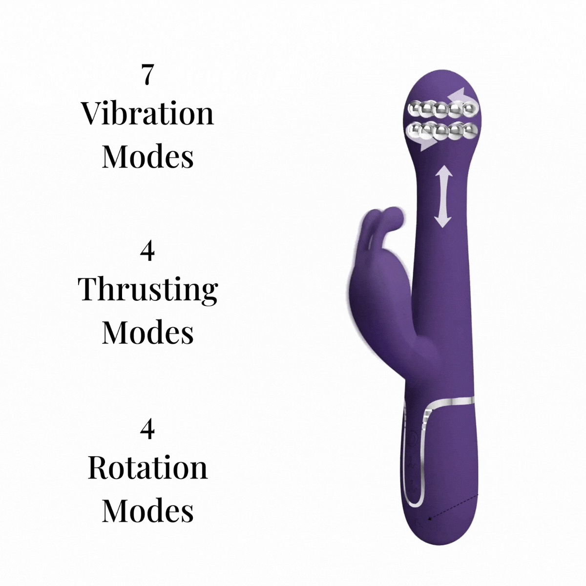 Pretty Love's Multi-Function Rabbit Vibrator with Thrusting Action