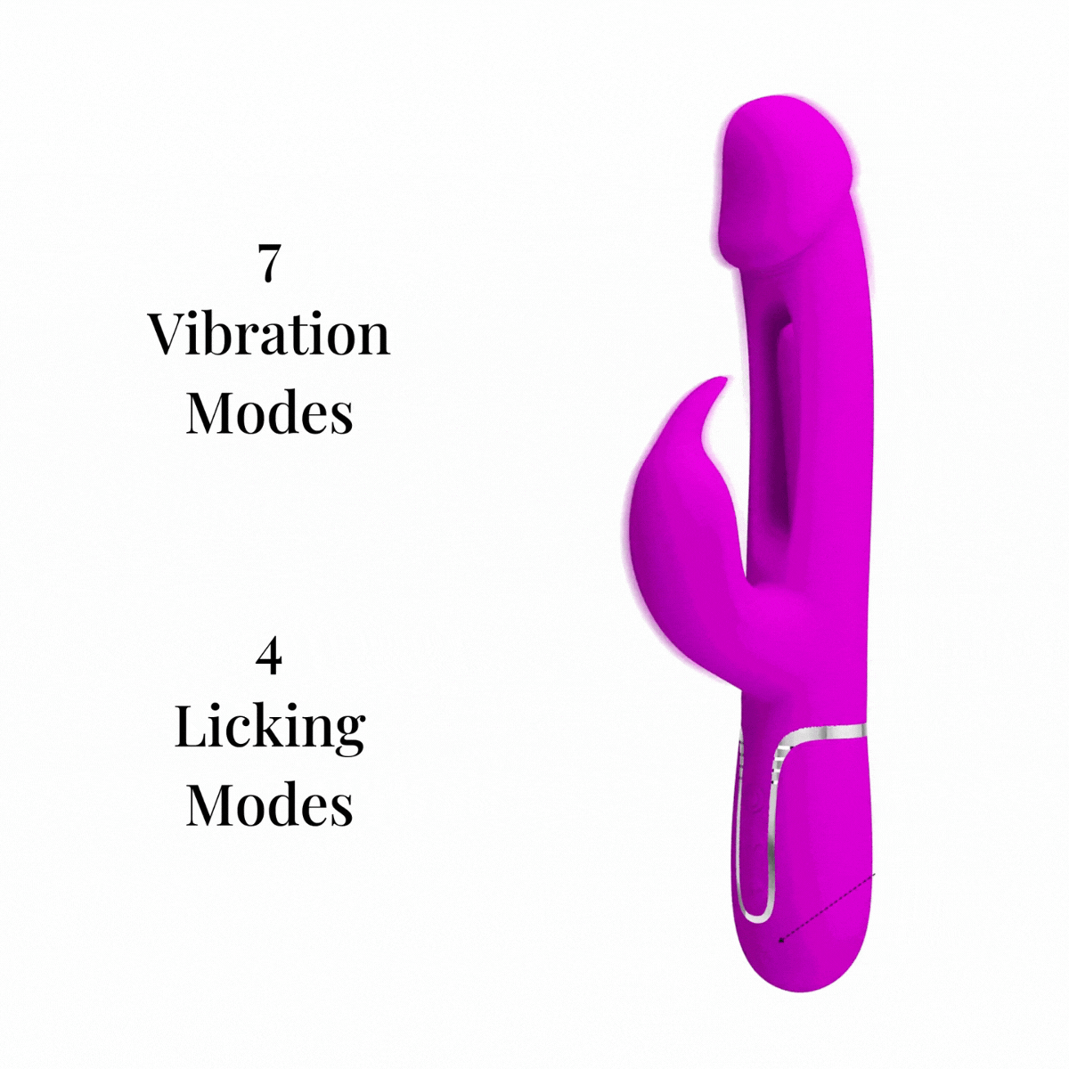 Pretty Love's Dual-Motor Rabbit Vibrator with Extra Licking Function