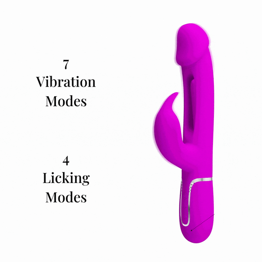 Pretty Love's Dual-Motor Rabbit Vibrator with Extra Licking Function