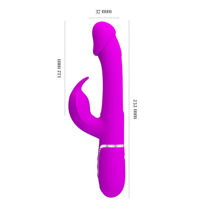 Pretty Love's Dual-Motor Rabbit Vibrator with Extra Licking Function