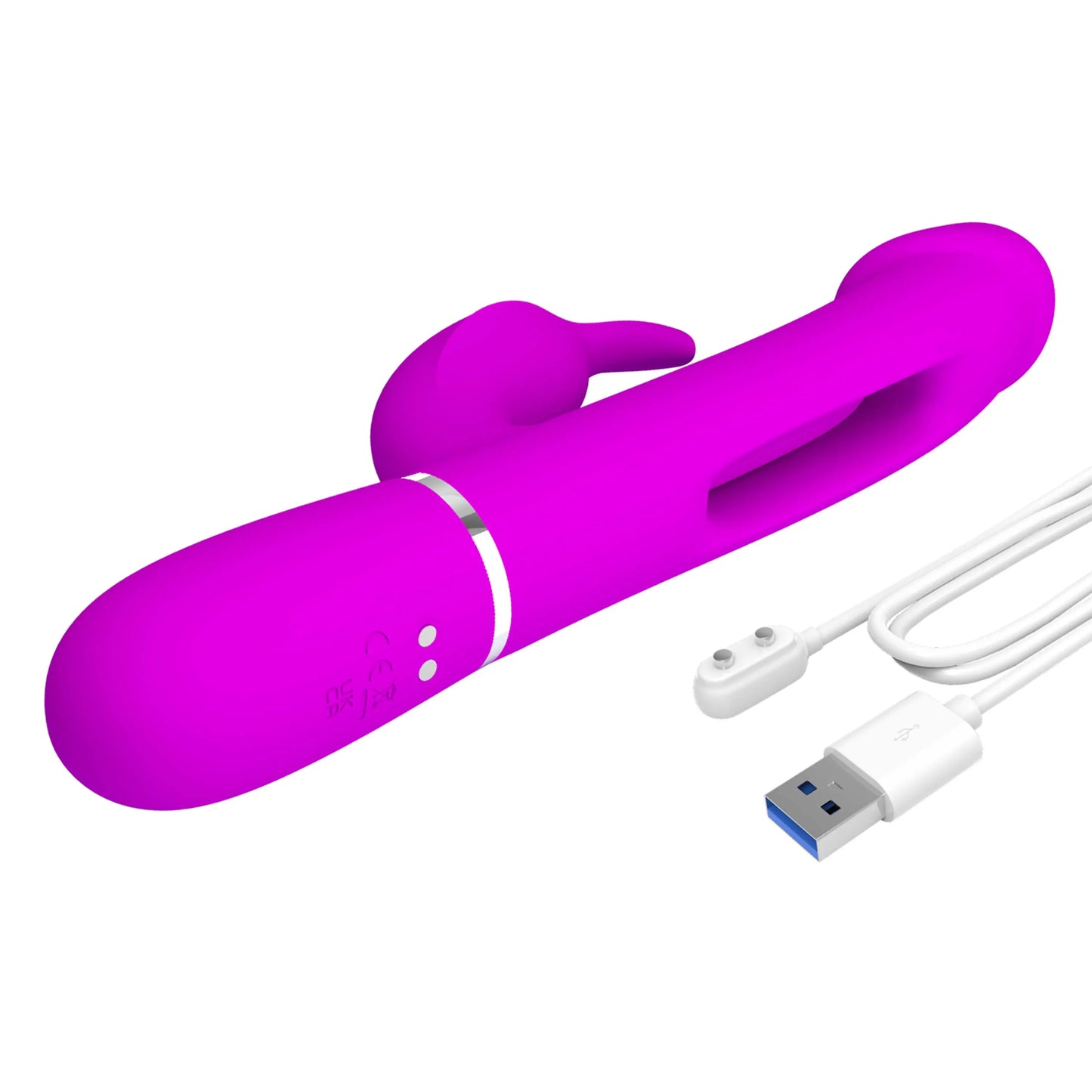 Pretty Love's Dual-Motor Rabbit Vibrator with Extra Licking Function