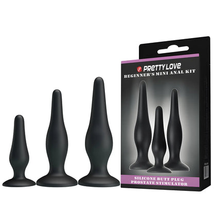 Pretty Love's Curved Silicone Butt Plug (available in three sizes)