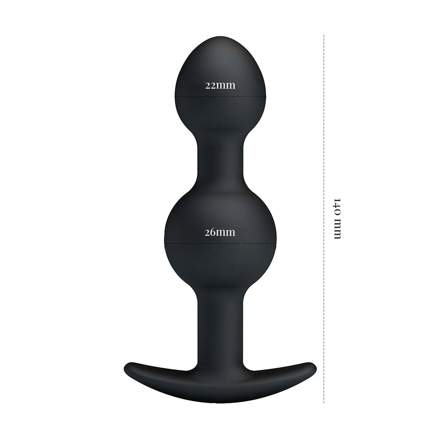 Pretty Love's Vibrating Heavy Balls Silicone Butt Plug