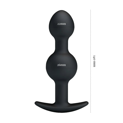 Pretty Love's Vibrating Heavy Balls Silicone Butt Plug