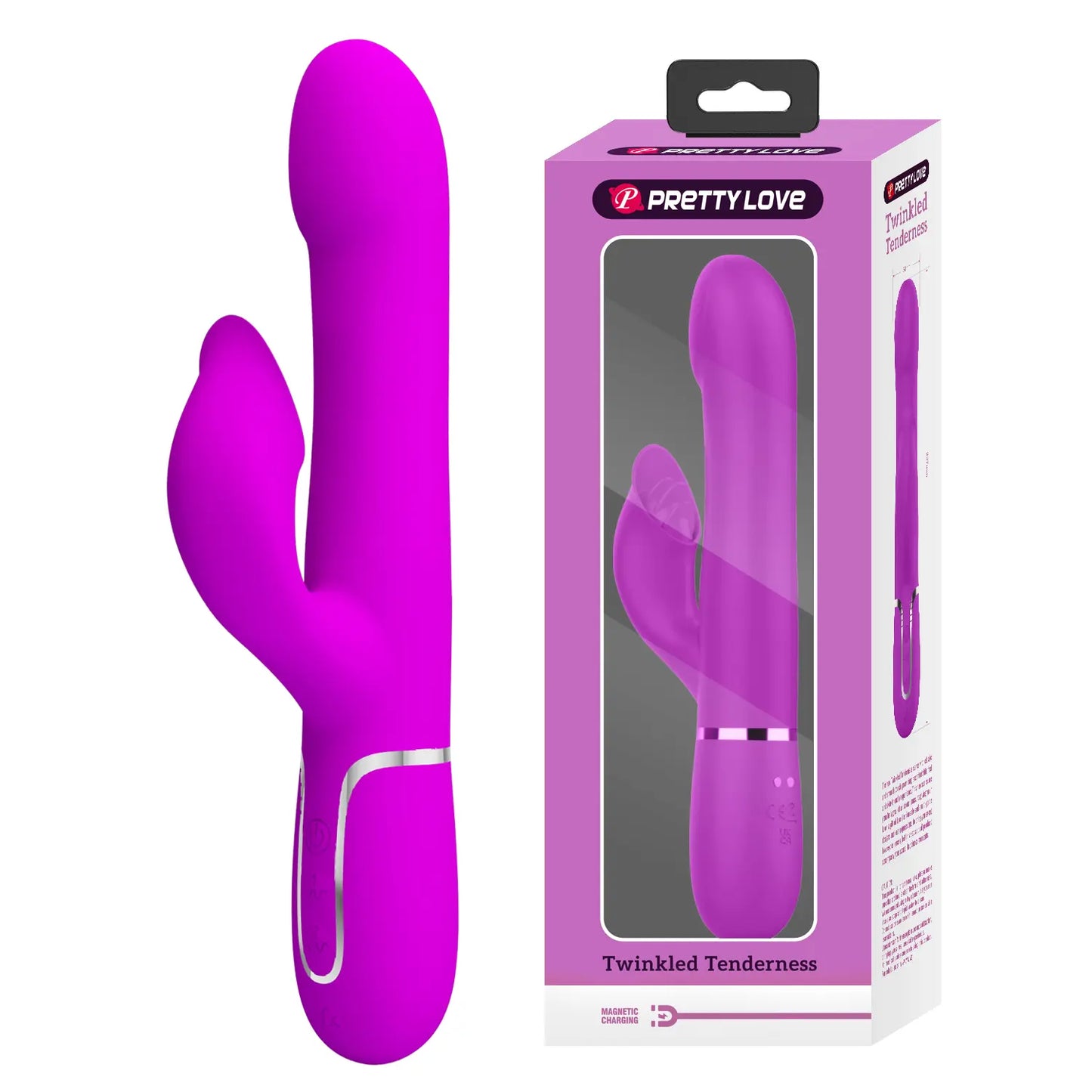 Pretty Love's Dual-Motor Rabbit Vibrator with Beaded Shaft