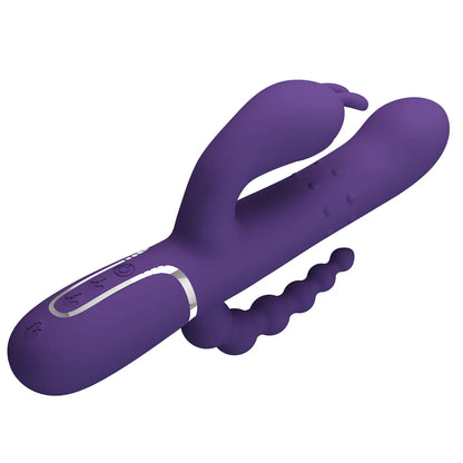 Pretty Love's Triple Stimulation Rabbit Vibrator with Anal Beads