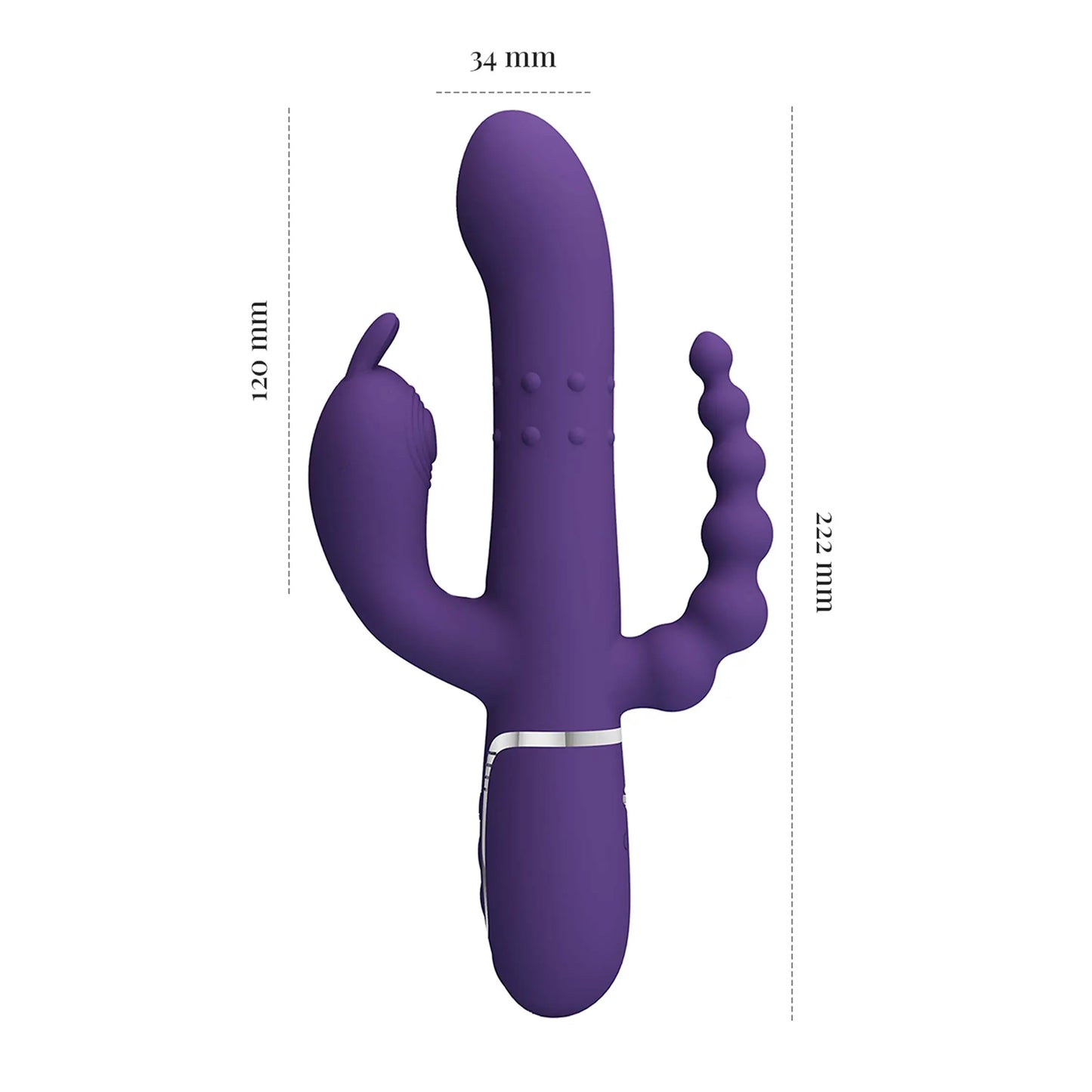 Pretty Love's Triple Stimulation Rabbit Vibrator with Anal Beads