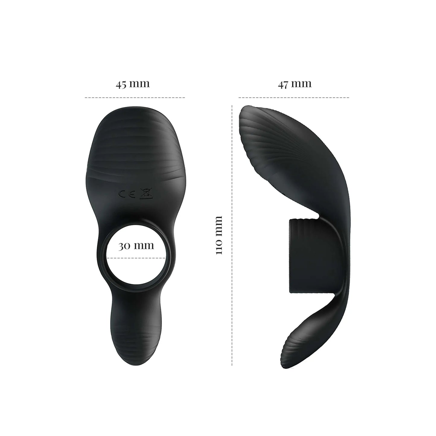 Pretty Love's Rechargeable Vibrating Cock Sleeve with Powerful Clitoral Massager