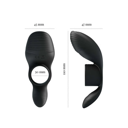 Pretty Love's Rechargeable Vibrating Cock Sleeve with Powerful Clitoral Massager