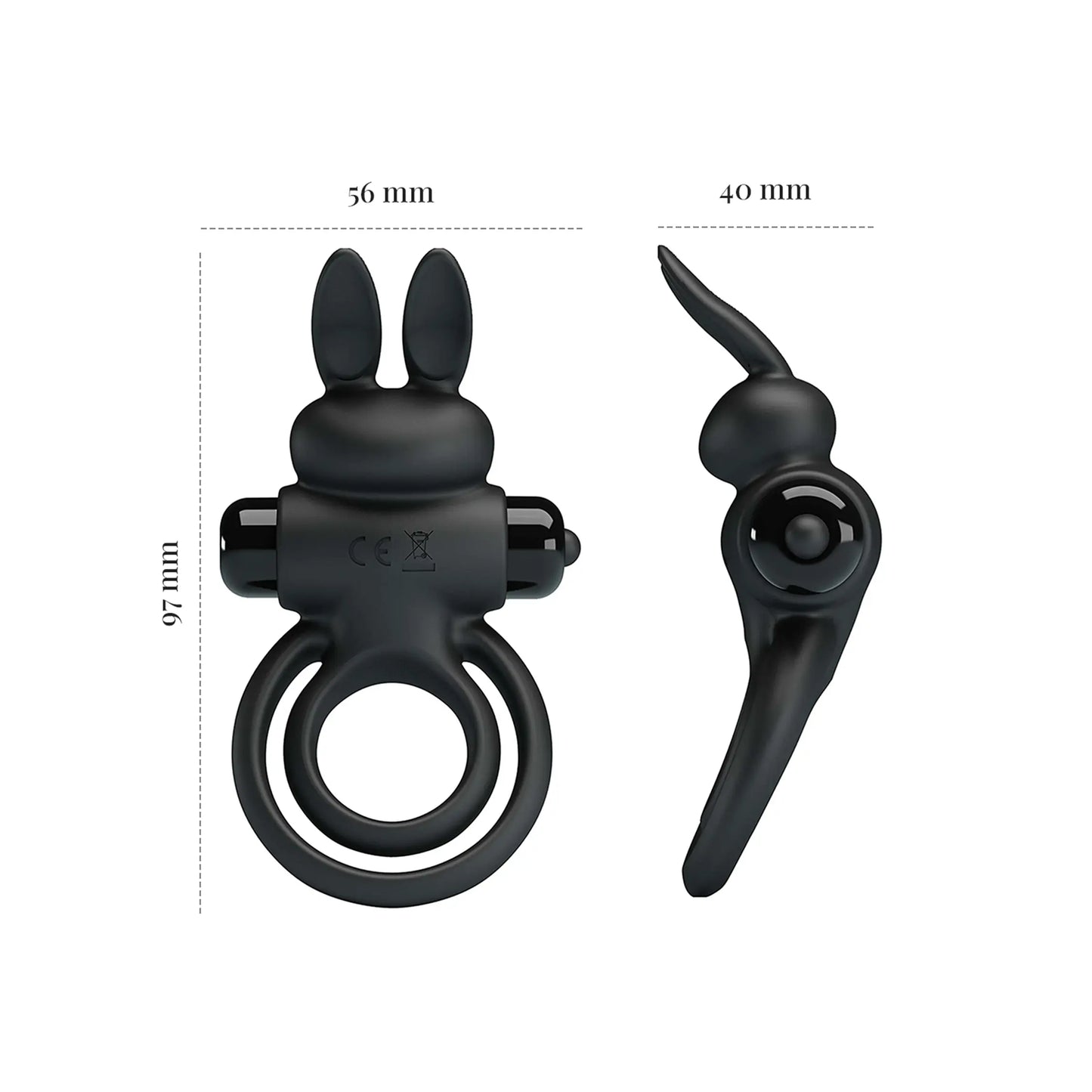 Pretty Love's Vibrating Rabbit Cock Ring for Couples