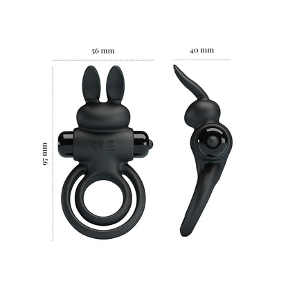 Pretty Love's Vibrating Rabbit Cock Ring for Couples