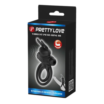 Pretty Love's Vibrating Rabbit Cock Ring for Couples