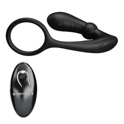 Pretty Love's Remote-Controlled Cock Ring and Curved Butt Plug