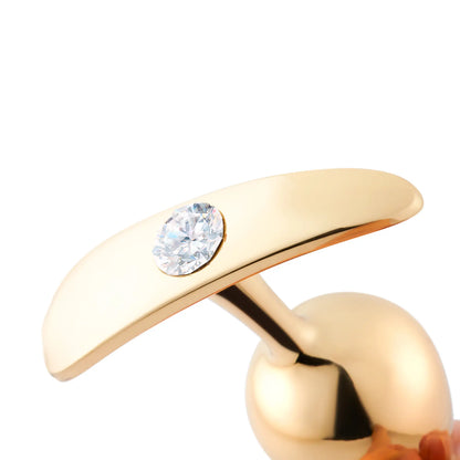 Roomfun’s Petite Gold Butt Plug with Diamond Detail