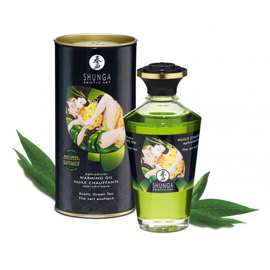 Shunga's Warming oil 'Exotic Green Tea'