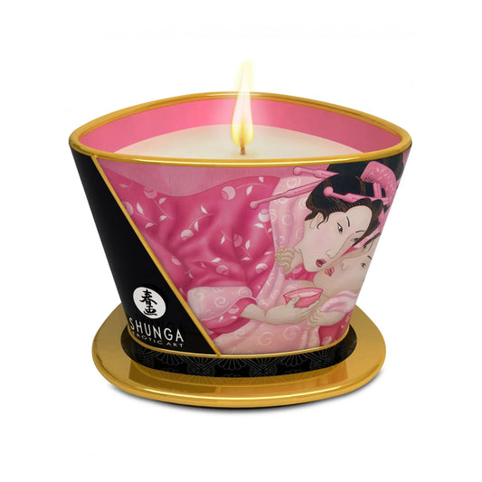 Shunga's Massage Candle 'Rose Petal'