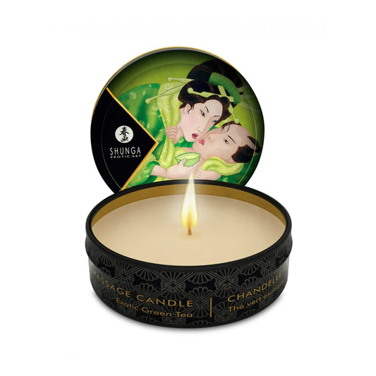 Shunga's Mini Massage Candle 'Exotic Green Tea'