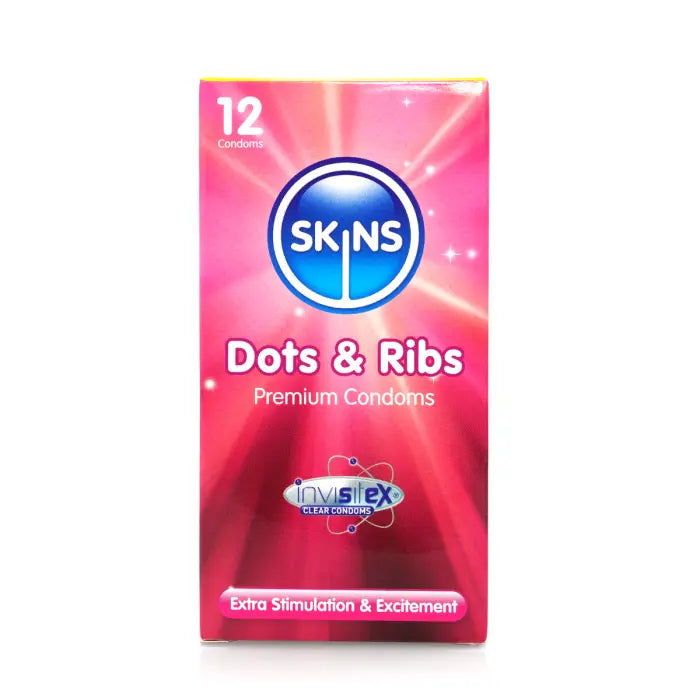 Skins Condoms Dots & Ribs 12 Pack