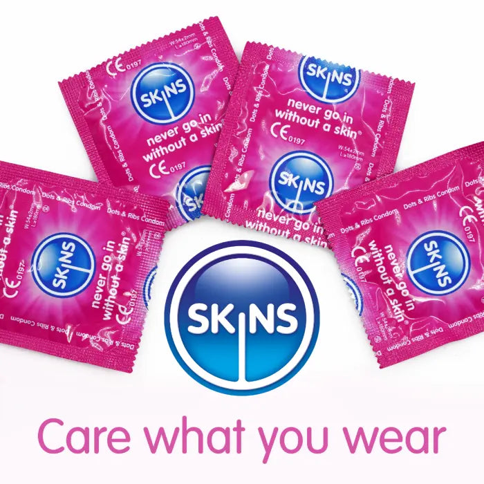 Skins Condoms Dots & Ribs 12 Pack