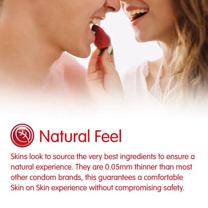 Skins Condoms Strawberry 12 Pack